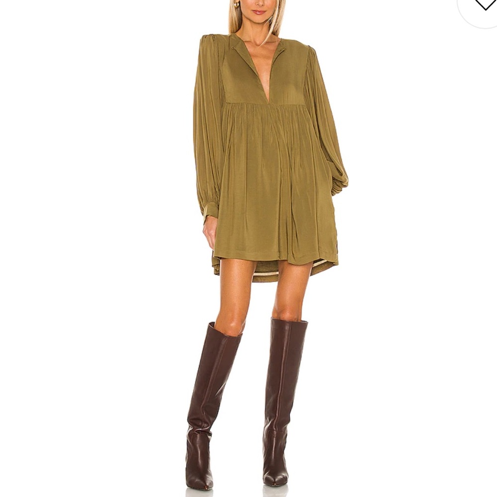 Olive green revolve tunic mini dress